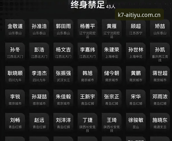 爱体育官方网址下载不了怎么办 足协第三批禁足名单公布,哪些足球从业者被终身禁止参与足球活动?